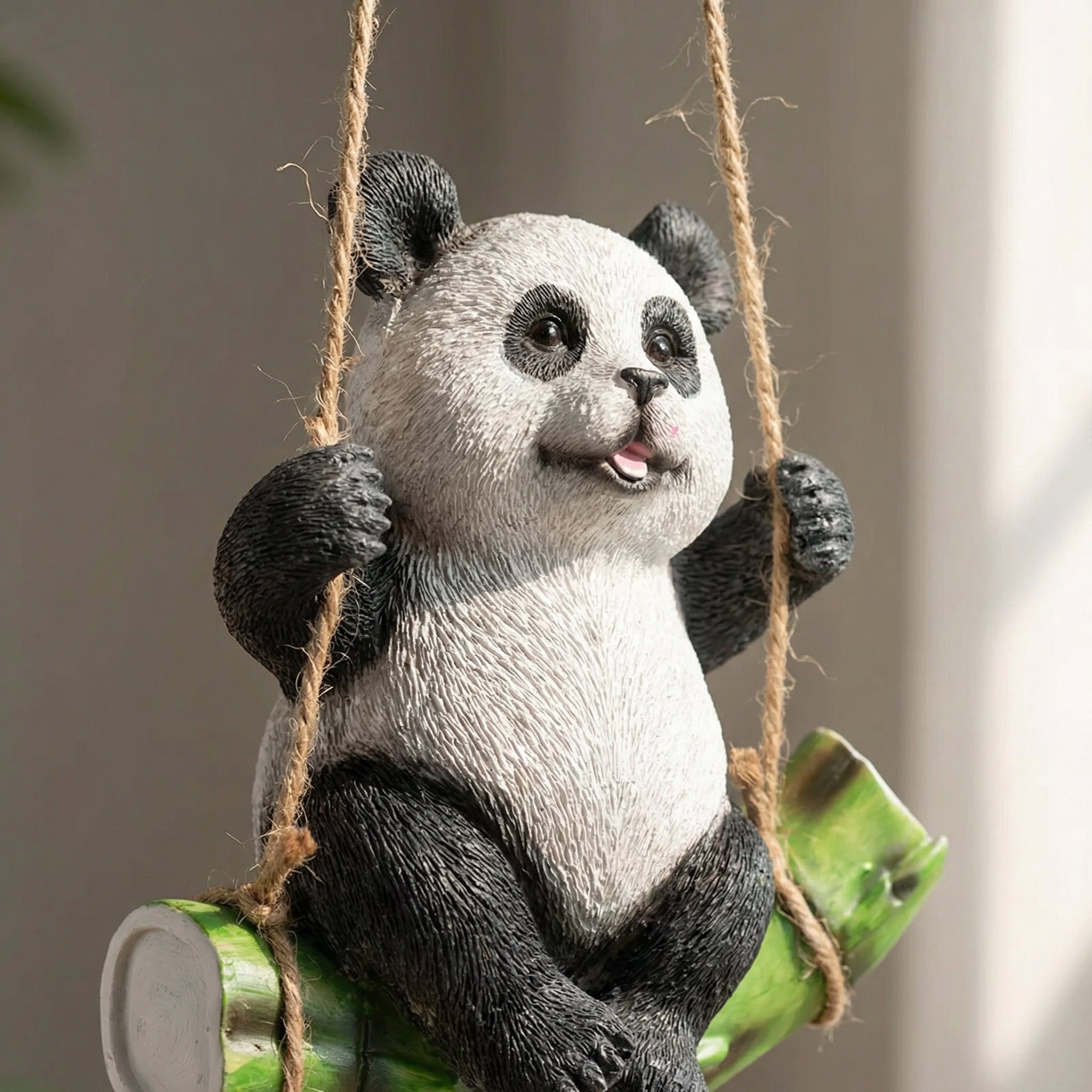 Swinging Panda Garden Statue-Garden & Outdoor-GloBrite-DREIBACH