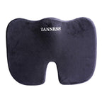 TANNESS Comfort Therapy Orthopedic Gel Seating Cushion — Ergonomic Memory Foam Coccyx Cushion for Lower Back, Tailbone and Sciatica Relief — Portable Seat Pad for Office, Home, Car, Wheelchair-TANNESS-DREIBACH