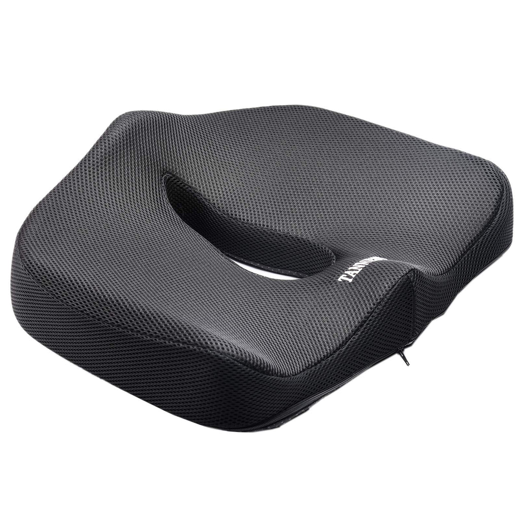 TANNESS Cushion - Orthopedic Memory Foam Support Cushion for Sciatica, Tailbone and Hip Pain - Pressure Relief on the Back and Coccyx in your Car Seat, Office Chair or Wheelchair-TANNESS-DREIBACH