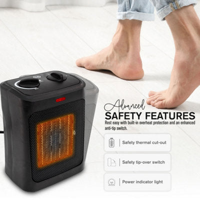 Ceramic Fan Heater – Black, 2000W — image 5