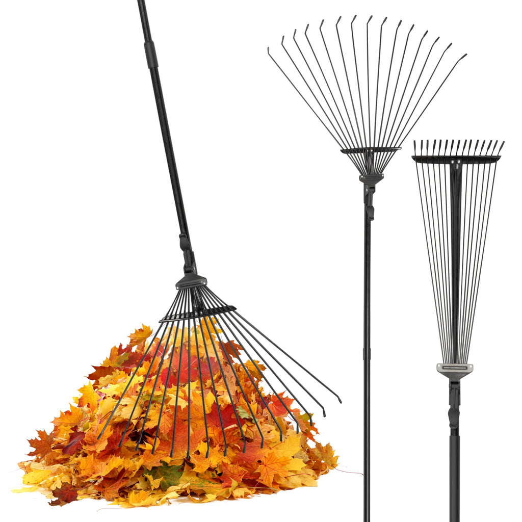 Telescopic Garden Leaf Rake-Garden & Outdoor-Pelle & Sol-DREIBACH