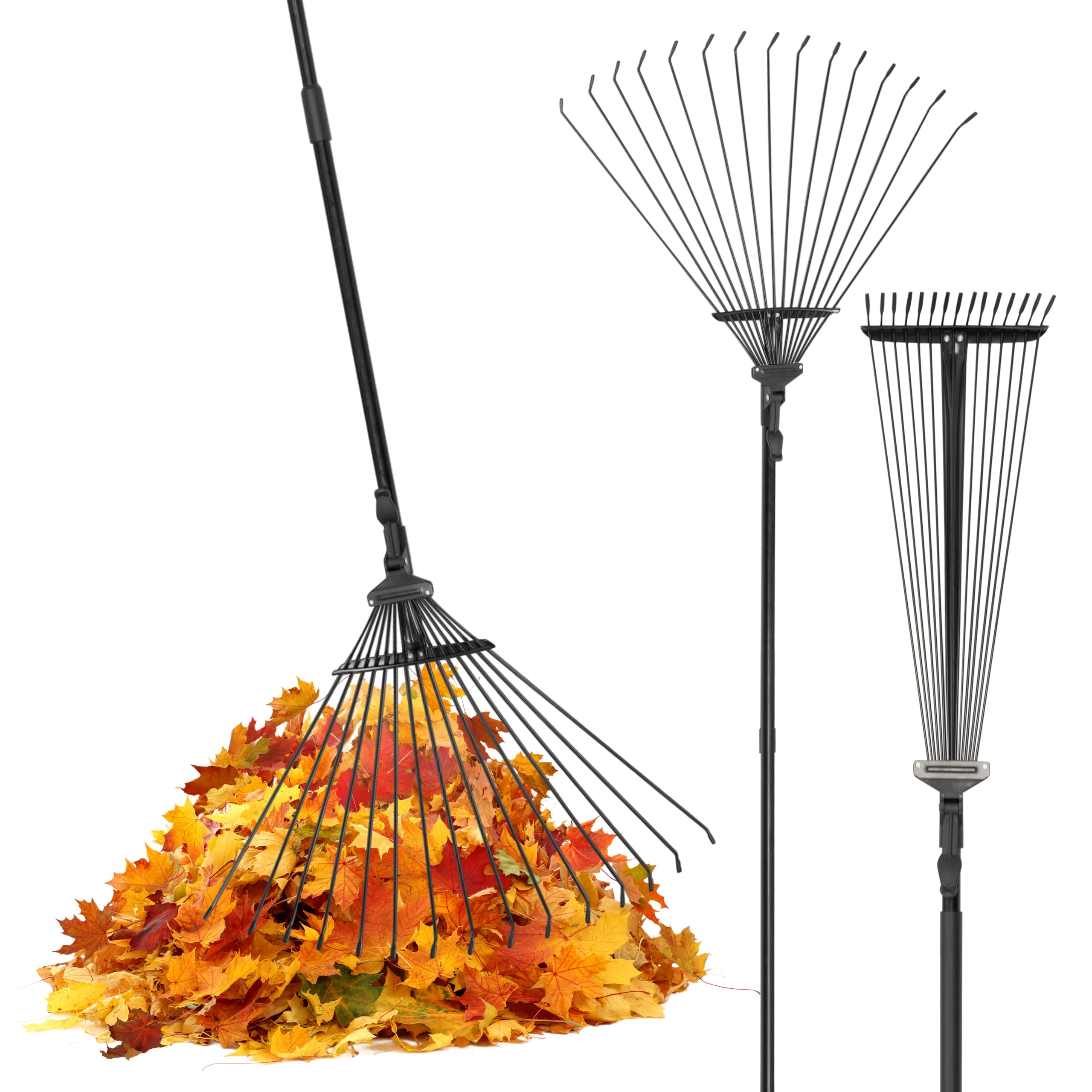 Telescopic Garden Leaf Rake-Garden & Outdoor-Pelle & Sol-DREIBACH