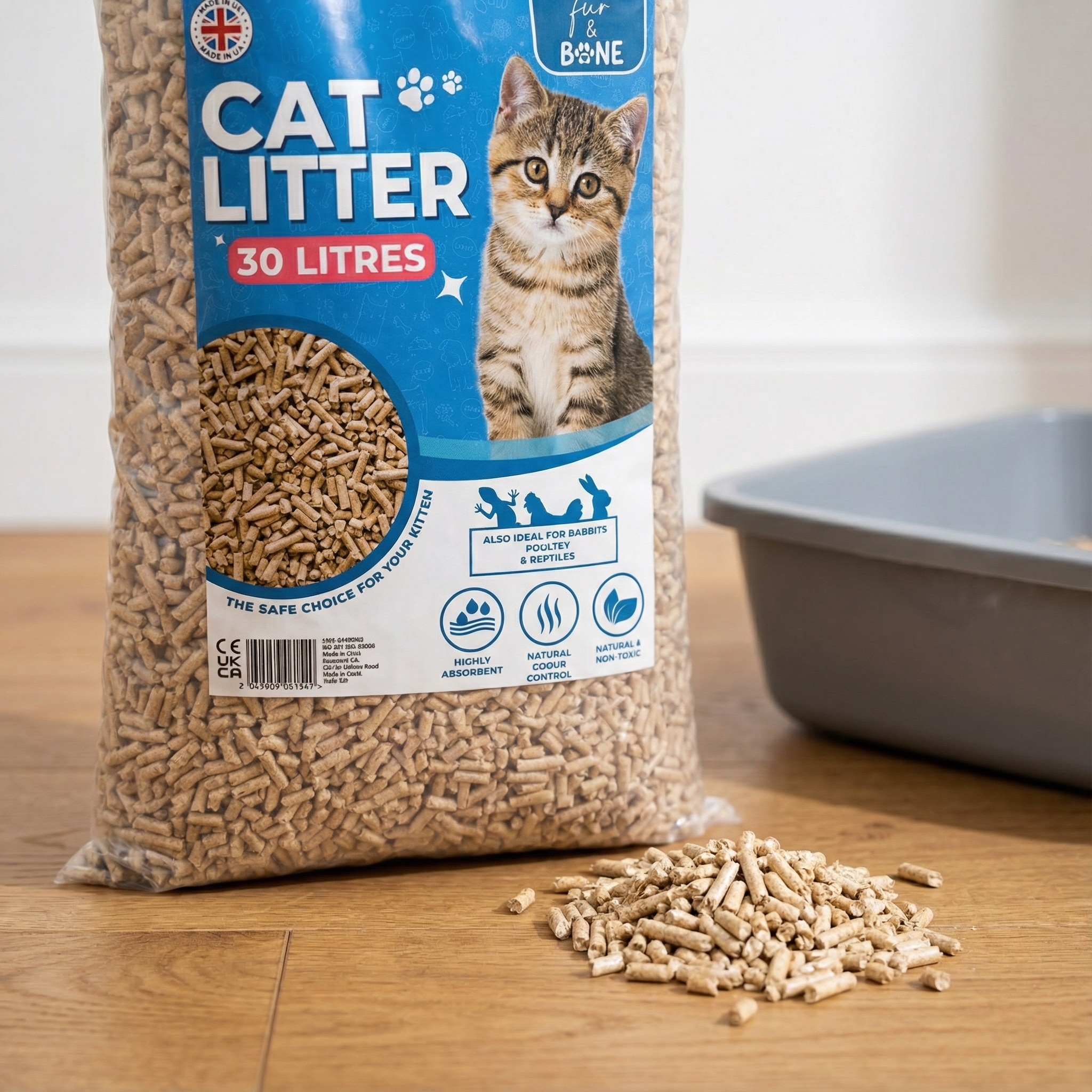 Ultra-Absorbent Wood Pellet Litter