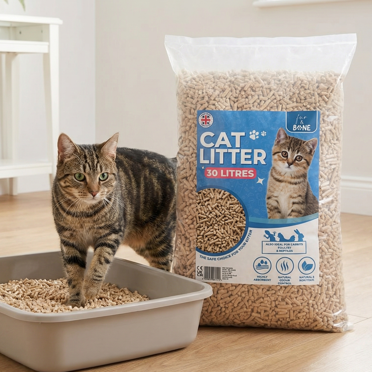 Ultra-Absorbent Wood Pellet Litter