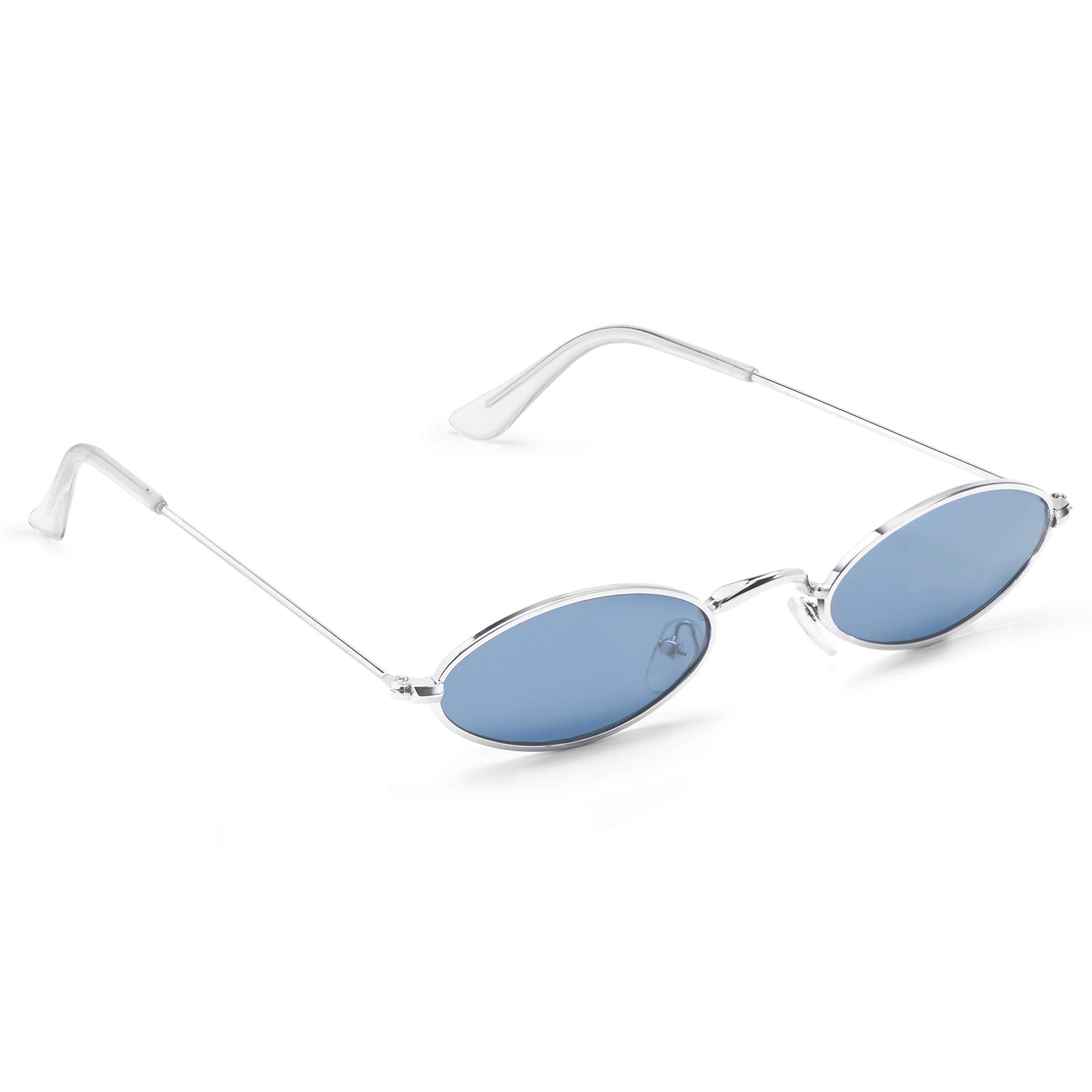 Vintage Oval Polarised Sunglasses-Clothing & Accessories-Sasha Morel-Sky Blue-DREIBACH
