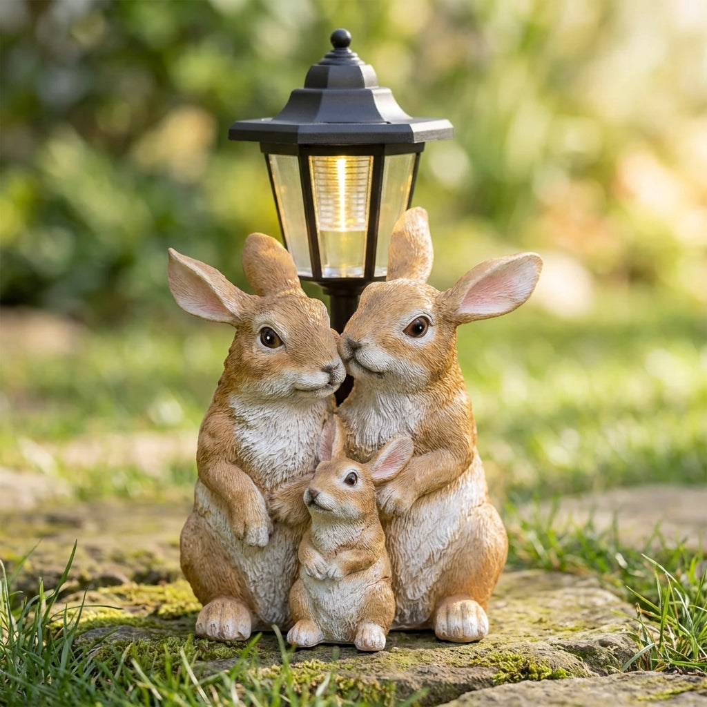 Solar Rabbit Family Lantern