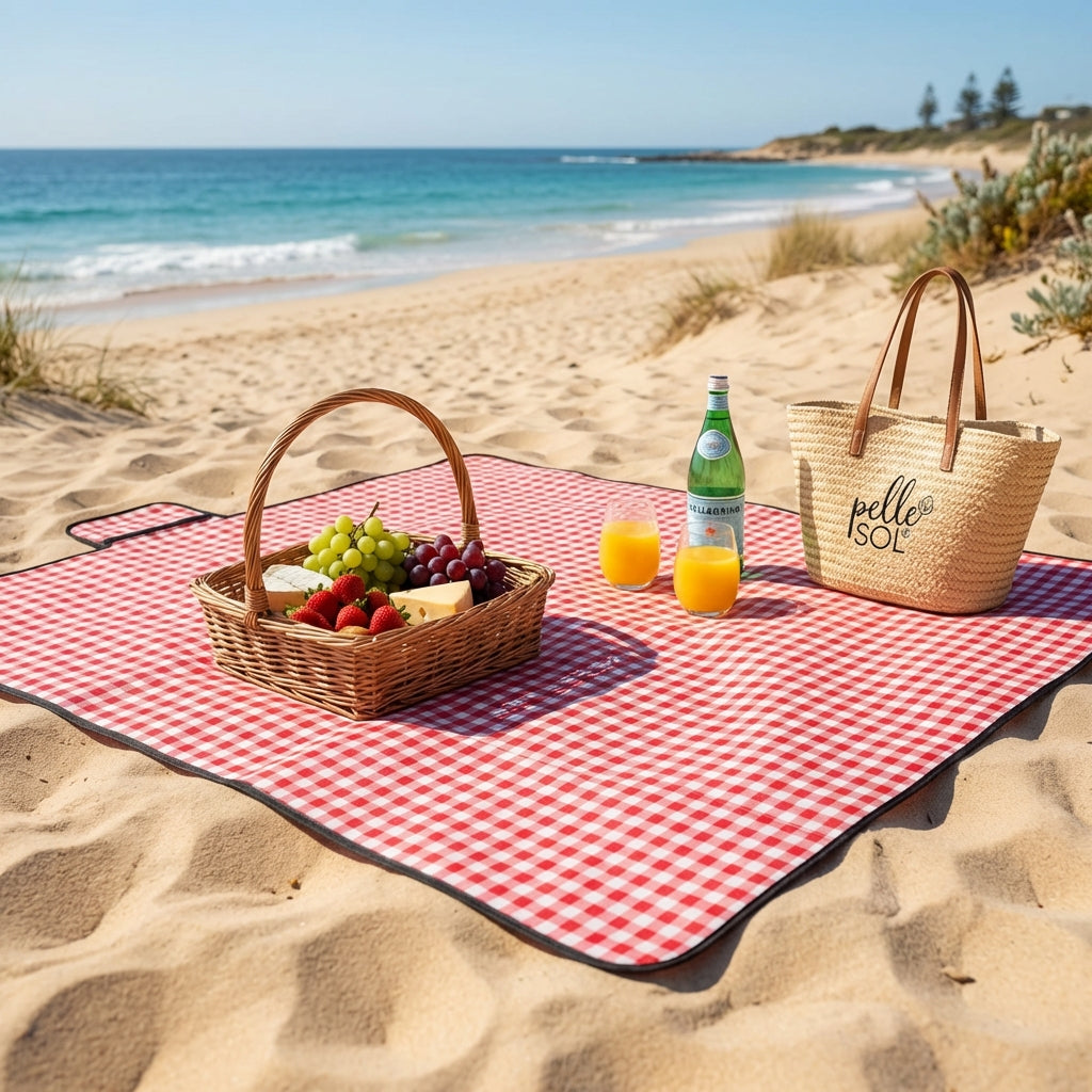 Waterproof Picnic Blanket-Garden & Outdoor-Pelle & Sol-Brown-DREIBACH