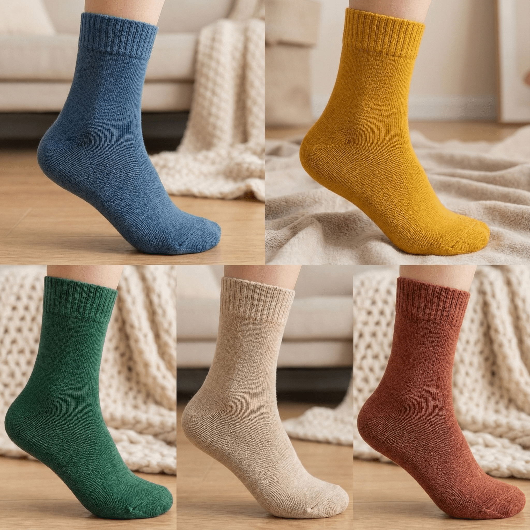 Womens Thermal Socks (5-Pack)-Clothing & Accessories-TANNESS-DREIBACH