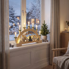 Wooden Christmas Candle Holder-Christmas Decor-GloBrite-DREIBACH