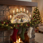 Wooden Christmas Candle Holder-Christmas Decor-GloBrite-DREIBACH