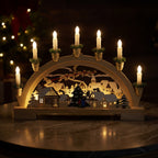 Wooden Christmas Candle Holder-Christmas Decor-GloBrite-DREIBACH