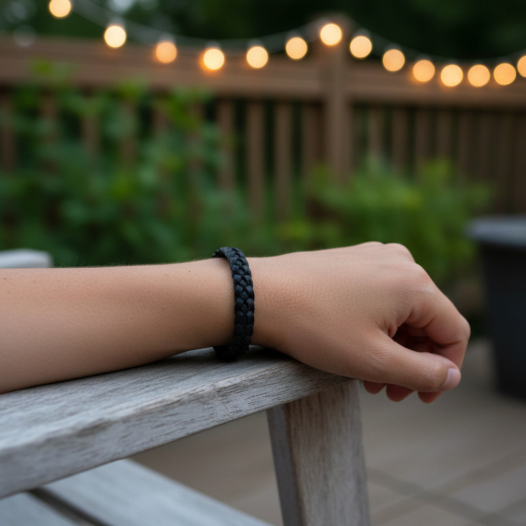 Woven Mosquito Repellent Bracelet-Health & Wellness-TANNESS-Black-DREIBACH